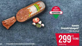 Coop Kométa Útravaló felvágott 10 dkg ajánlat