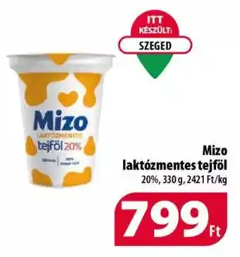 Coop Mizo Laktózmentes tejföl 20% 330 g ajánlat