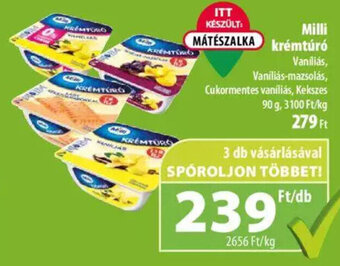 Coop Milli krémtúró 90g ajánlat
