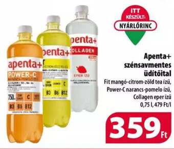 Coop Apenta+ szénsavmentes üdítőital 0,75 l ajánlat