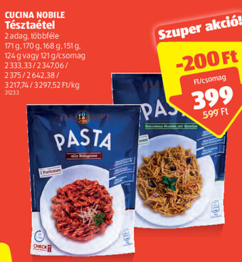 ALDI Cucina Nobile Tésztaétel 121 - 171 g ajánlat