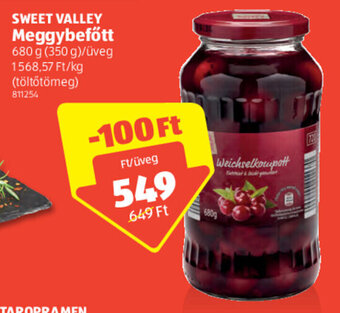 ALDI Sweet Valley Meggybefőtt 680 g ajánlat