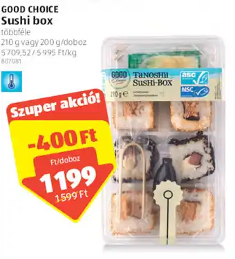 ALDI Good Choice Sushi box 210 g ajánlat