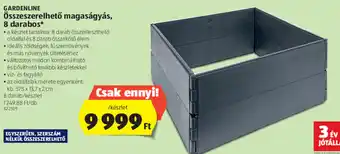 ALDI Gardenline Összeszerelhető magaságyás 8 db ajánlat