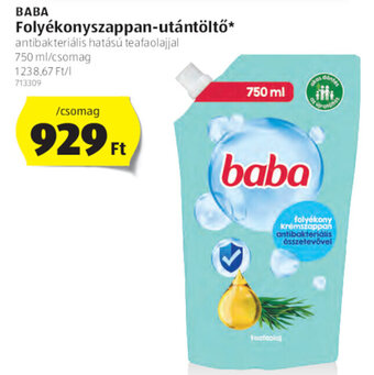 ALDI Baba Folyékonyszappan-utántöltő 750 ml ajánlat
