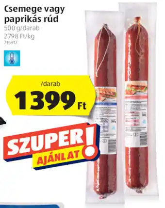 ALDI Csemege vagy paprikás rúd 500g ajánlat