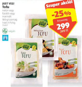ALDI Just Veg! Tofu 180 g ajánlat