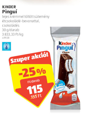 ALDI Kinder Pingui 30 g ajánlat