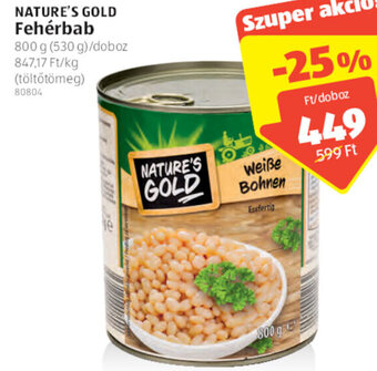 ALDI Nature's Gold Fehérbab 800 g ajánlat