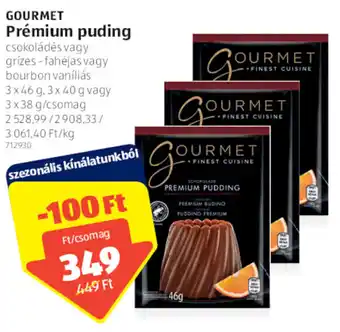 Gourmet Prémium puding 3 x 38 g - 3 x 46 g