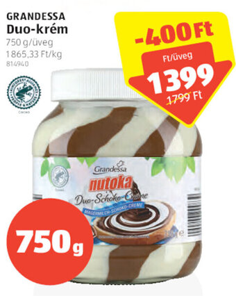ALDI Grandessa Duo-krém 750 g ajánlat