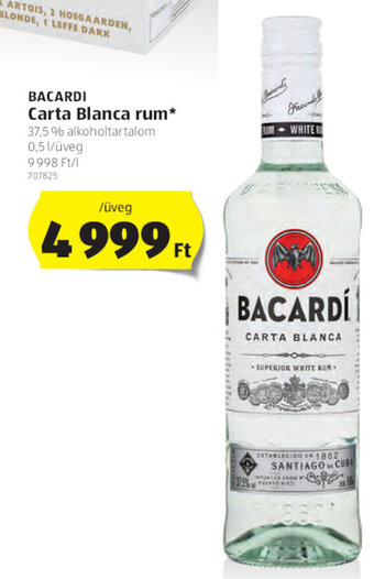 ALDI Bacardi Carta blanca rum 0,5 l ajánlat