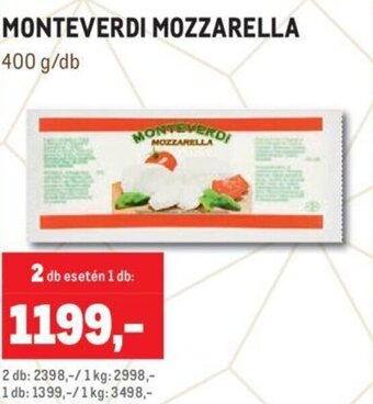 Metro Monteverdi Mozzarella 400 g ajánlat