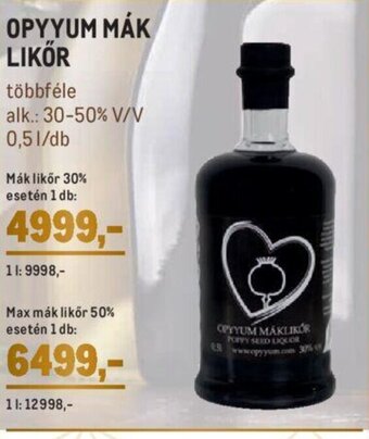 Opyyum Mák likőr 0,5 l