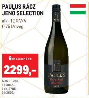 Paulus Rácz jenő selection 0,75 l