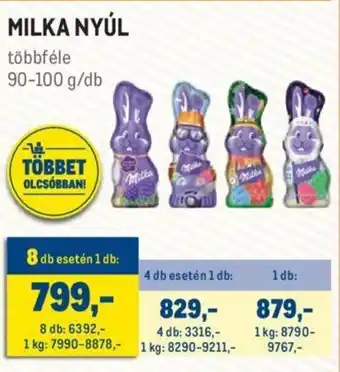 Milka nyúl 90 - 100 g