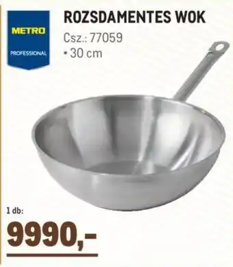 Metro Professional Rozsdamentes wok 1 db