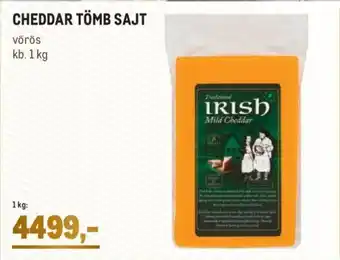 Metro Cheddar Tömb sajt 1 kg ajánlat