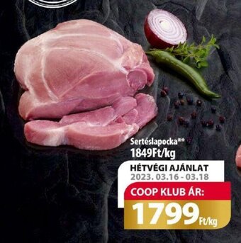Coop Sertéslapocka 1 kg ajánlat