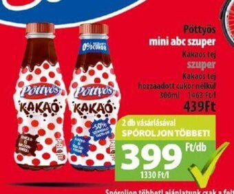 Coop Pöttyös kakaós tej 300ml ajánlat