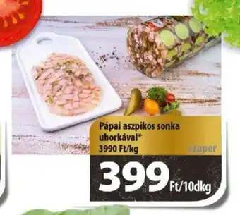 Coop Pápai Aszpikos sonka uborkával 10 dkg ajánlat