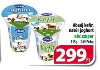 Coop Abaúj kefir natúr joghurt 315 g ajánlat
