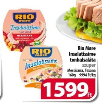 Coop Rio Mare Insalatissime tonhalsaláta 160 g ajánlat