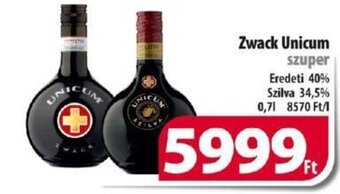 Coop Zwack Unicum 0,7 l ajánlat