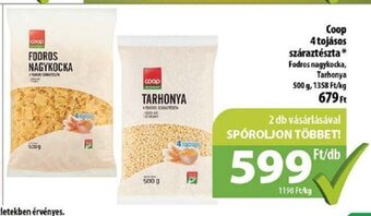 Coop Coop 4 tojásos száraztészta 500 g ajánlat
