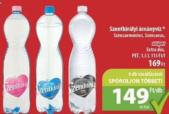 Coop Szentkirályi ásványvíz 1,5l ajánlat