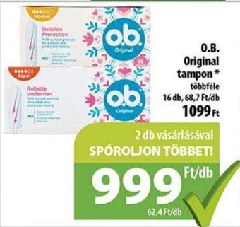 Coop O.B. Original tampon 16 db ajánlat