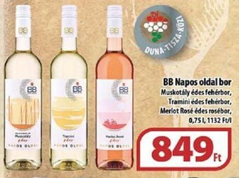 Coop BB Napos oldal bor 0,75 l ajánlat
