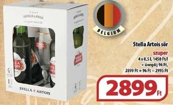 Coop Stella Artois sör 4 x 0,5 l ajánlat