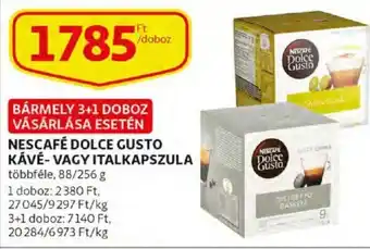 Auchan Nescafé dolce gusto kávé- vagy italkapszula 88 / 256 g ajánlat