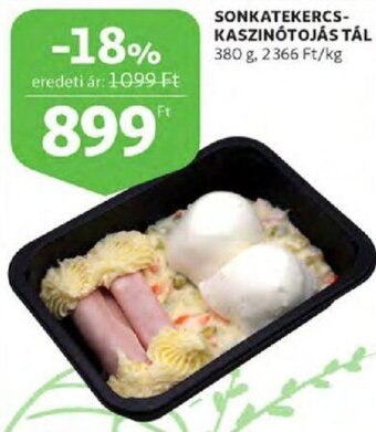 Auchan Sonkatekercs-kaszinótojás tál 380 g ajánlat