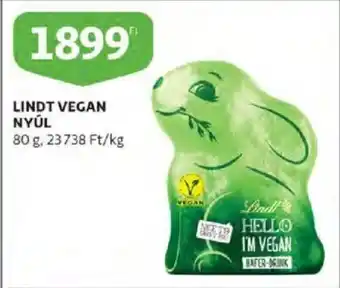 Auchan Lindt Vegan nyúl 80 g ajánlat