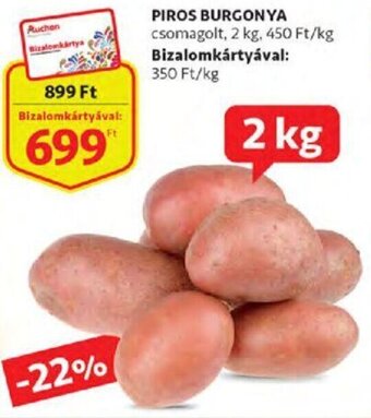 Auchan Piros burgonya 2 kg ajánlat