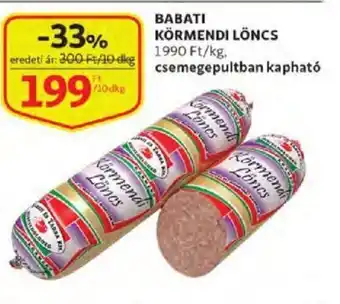 Babati Körmendi löncs 10 dkg