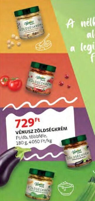Auchan Vénusz zöldségkrém 180 g ajánlat