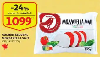 Auchan Auchan kedvenc mozzarella sajt 250 g ajánlat
