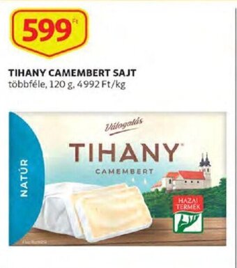 Auchan Tihany Camembert sajt 120 g ajánlat