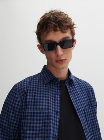 Regular fit kockás ing