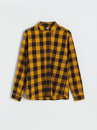 Regular fit kockás ing