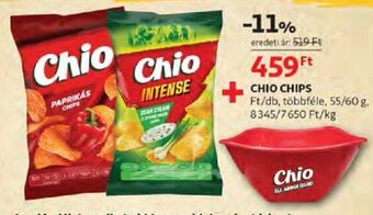 Auchan Chio chips 55 / 60 g ajánlat
