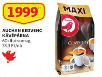 Auchan kedvenc kávépárna 60 db