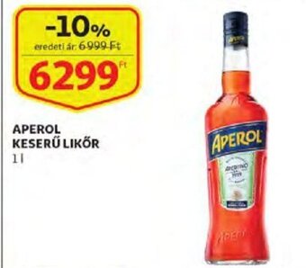 Auchan Aperol keserű likőr 1 l ajánlat