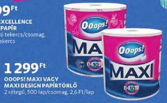 Ooops! Maxi vagy maxi design papírtörlő 500 lap