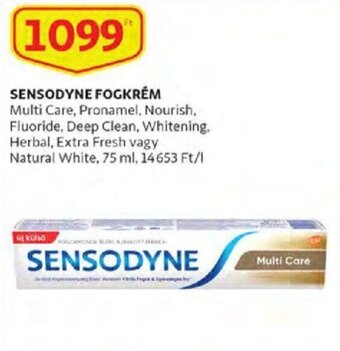 Auchan Sensodyne fogkrém 75 ml ajánlat