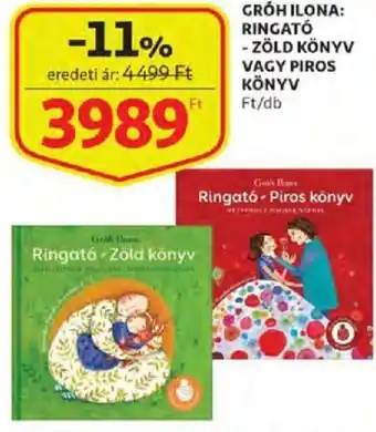 Auchan Gróh ilona: ringató - zöld könyv vagy piros könyv 1 db ajánlat