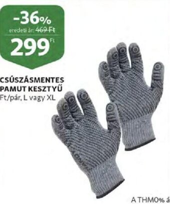 Auchan Csúszásmentes pamut kesztyű 1 pár ajánlat